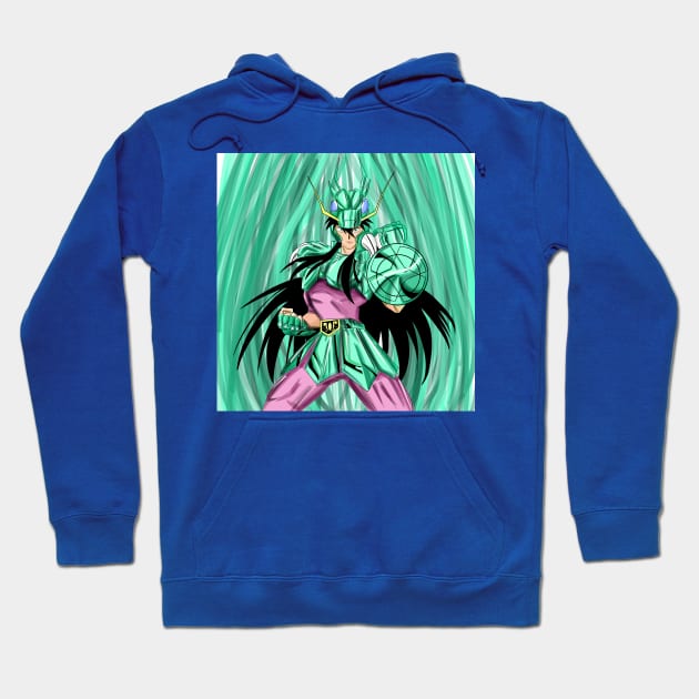 shiryu the saint of the dragon in knights of the zodiac Hoodie by jorge_lebeau